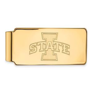 10k Yellow Gold Iowa State Money Clip